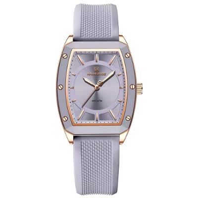 Relógio De Quartzo Para Mulheres Design Tonneau Esportivo Simples Roxo
