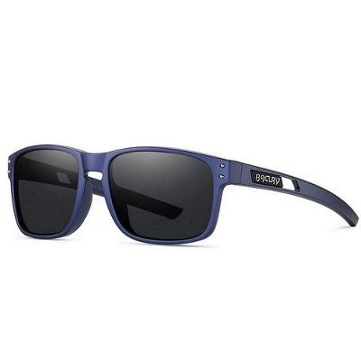 Óculos Esportivos Ultra Leve Moldura Confortável Tr-90 Lente Polarizada Uv400 Azul Escuro