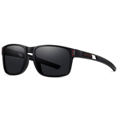 Óculos Esportivos Ultra Leve Moldura Confortável Tr-90 Lente Polarizada Uv400 Preto Vermelho
