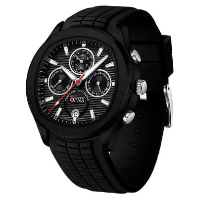 Relógio De Pulso De Quartzo Impermeável Masculino Casual Luminoso Preto
