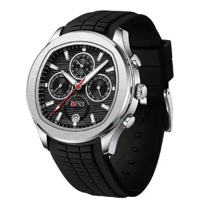 Relógio De Pulso De Quartzo Impermeável Masculino Casual Luminoso Prata