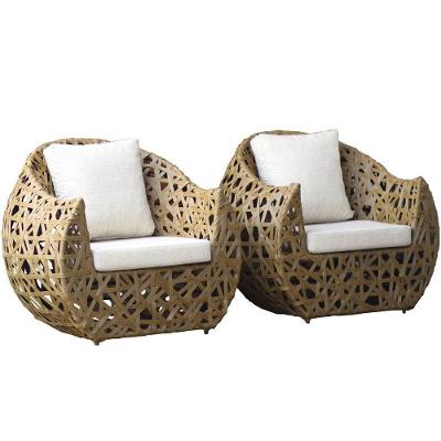 Conjunto De Poltronas Dubai Jardim, Sala E área Trama Pedra Ferro