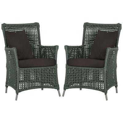 Poltronas Igapó Alumínio Pintura Fendi Corda Náutica E9 Verde