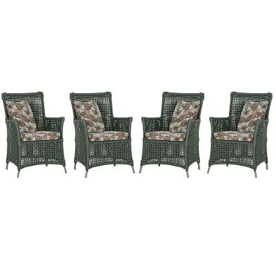 4 Poltronas Igapó Alumínio Pintura Fendi Corda Náutica E6 Verde