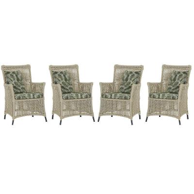 4 Poltronas Igapó Alumínio Pintura Preta Corda Náutica E5 Rami