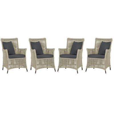 4 Poltronas Igapó Alumínio Pintura Marrom Corda Náutica E11 Rami