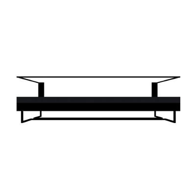Adega Bar Bebida Com Porta Taça 65 Cm Preto