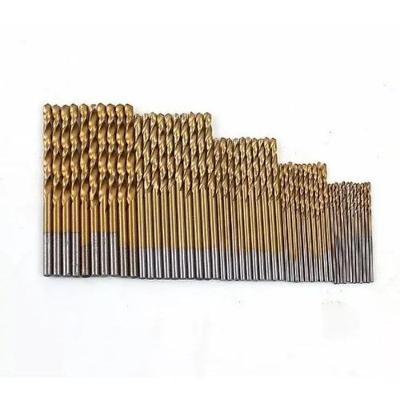 50 Brocas De Titânio P/ Madeira Alumínio Plastico 1mm à 3mm