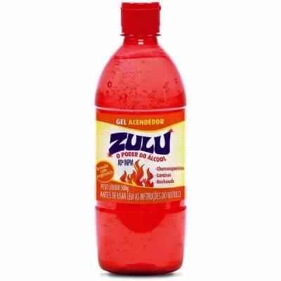 Álcool Gel Zulu Acendedor 80º 500 Gr