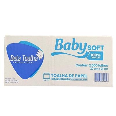 Papel Interfolha Branco 2d 20x21 Com 2000 Folhas Baby