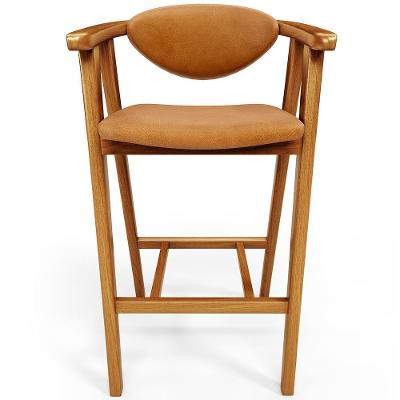 Banqueta Alta Para Cozinha Bancada Bar Sala De Jantar Fixa Cecília L02 Couríssimo Whisky