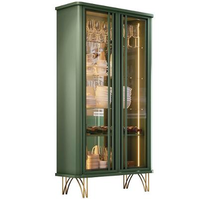 Cristaleira De Jantar Bar Adega Led 02 Portas Síria B01 Verde Pistache
