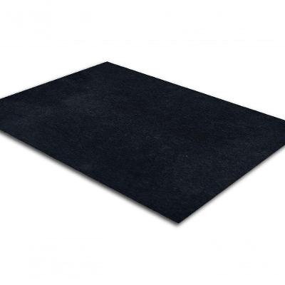 Tapete Carpete Simples Aveludado 2,00x2,50 Borda Sem Costura Preto