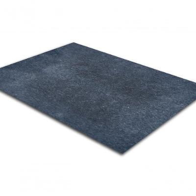 Tapete Carpete Simples Aveludado 2,00x2,50 Borda Sem Costura Grafite