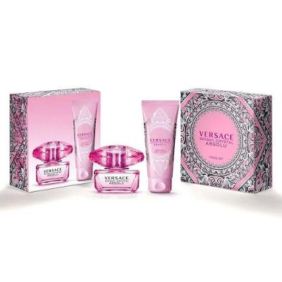 Kit Perfume Versace Bright Crystal Absolut Coffret 50ml + Loção Lotion 100ml