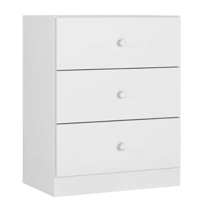 Cômoda Infantil Louise 3 Gavetas Branco Ajl
