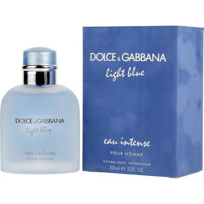 Perfume Masculino D & G Light Blue Eau Intense Dolce & Gabbana Eau De Parfum Spray 100 Ml