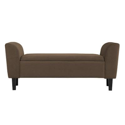 Recamier Bau Malibu 1,20m Suede Marrom - Inova Decor