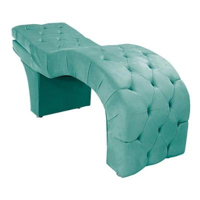 Maca Estética Estofada Reclinável Ergonômica Suede Tati Cor:azul Tiffany