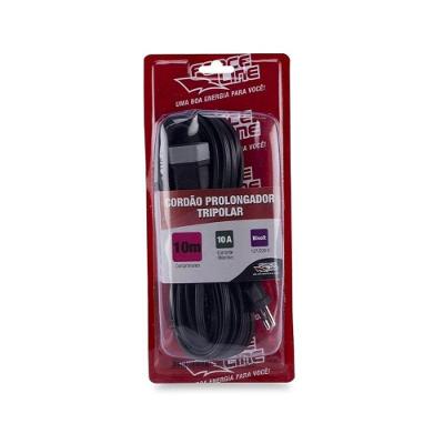 Cordao Prolongador Tripolar 10a 10 Metros Force Line 4955