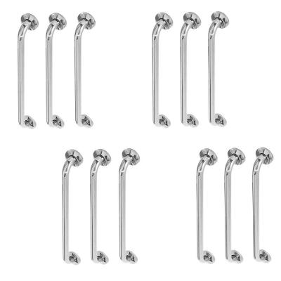 Alça De Apoio Inox 40cm Barra Kit 12 Unidades Segurança Acessibilidade Resistente