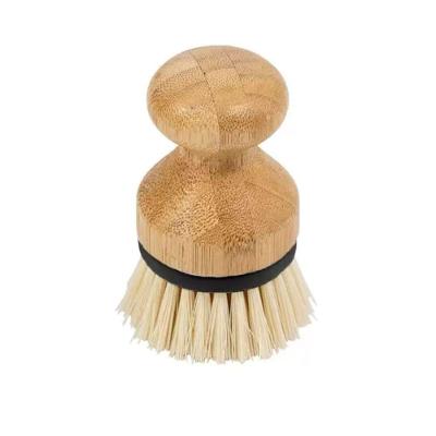 Escova De Limpeza Redonda Com Pega De Bambu Oikos:preto
