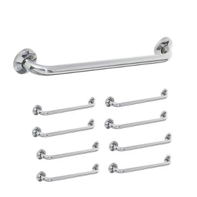 Alça De Apoio Banheiro 40cm Barra Kit 8 Uni Idoso Cadeirante Deficiente Acessibilidade Banheiro