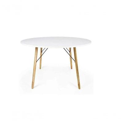 Mesa De Jantar Redonda Eames Eiffel 110 Cm - Branca