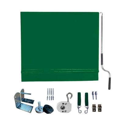 Toldo Cortina Verde - 3,20m X 1,60m - Kit Completo
