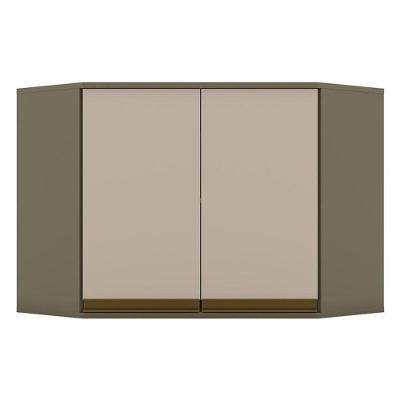 Armário Aéreo Connect Canto Obliquo 2 Portas 67 Cm Duna Cristal - Henn