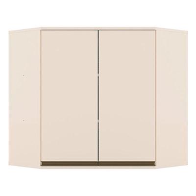 Armário Aéreo Canto Oblíquo 2 Portas 83 Cm Connect Off White - Henn