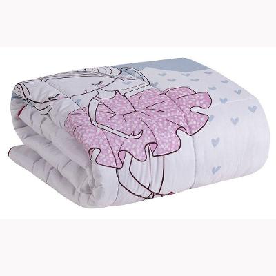 Kit Edredom Solteiro 5 Peças Ballerina Juvenil 100% Poliéster Hipercal 400 Fios