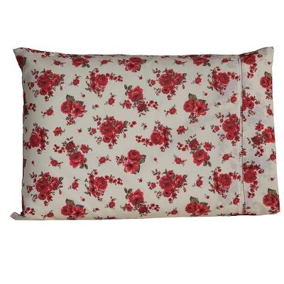 Fronha Avulsa 70cm X 50cm 1 Peça Esmeralda 100% Algodão Percal 150 Fios Cor:vermelho