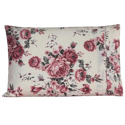 Fronha Avulsa 70cm X 50cm 1 Peça Esmeralda 100% Algodão Percal 150 Fios Cor:rosê