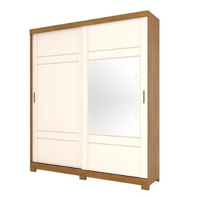 Guarda Roupa Casal Turin Nature Off White - Henn