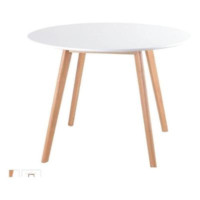 Mesa De Jantar Redonda Leda 80 Cm Branca
