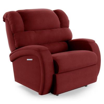 Poltrona Do Papai Reclinável Napoli Elétrica Botão Led Massagem Veludo Vinho Fh1