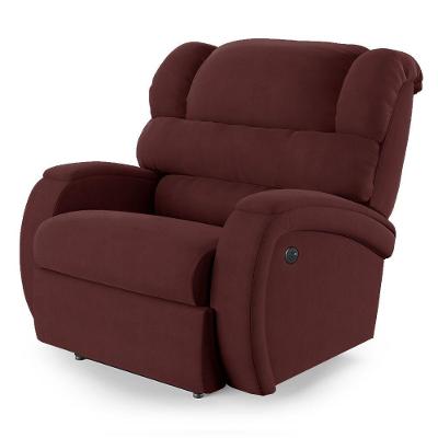 Poltrona Do Papai Reclinável Napoli Power Touch Usb Veludo Vinho Fh1