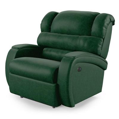 Poltrona Do Papai Reclinável Napoli Power Touch Usb Pu Fh1 Verde Musgo