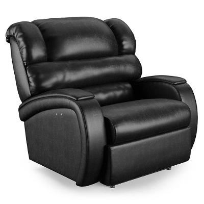 Poltrona Do Papai Reclinável Napoli Power Touch Massagem Pu Preto Brilho Fh1