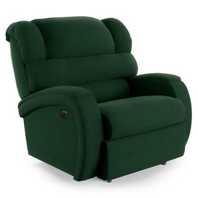 Poltrona Do Papai Reclinável Napoli Controle Power Elétrico Veludo Fh1 Verde