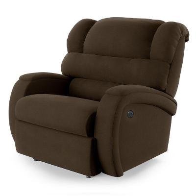 Poltrona Do Papai Reclinável Napoli Power Elétrica Usb Veludo Fh1 Marrom