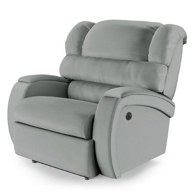 Poltrona Do Papai Reclinável Napoli Power Touch Usb Pu Fh1 Cinza