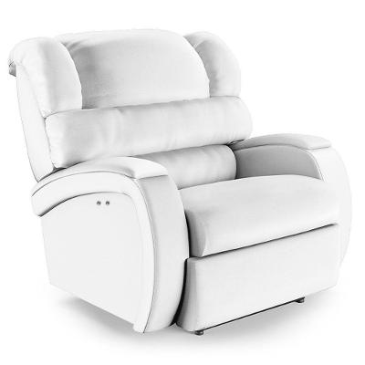 Poltrona Do Papai Reclinável Napoli Power Touch Massagem Pu Fh1 Branco