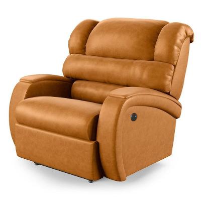 Poltrona Do Papai Reclinável Napoli Controle Power Elétrico Usb Sint Pu Fh1 Whisky