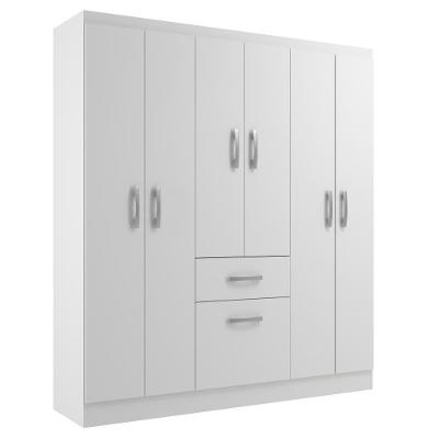 Guarda Roupas New Marbela 07 Portas E 01 Gaveta - Branco Branco