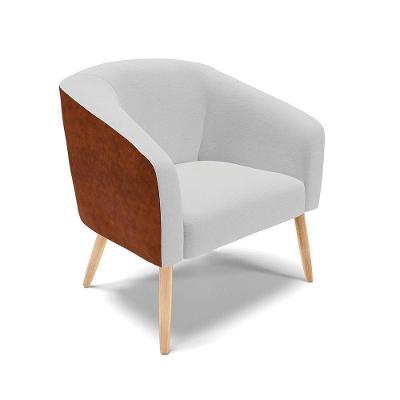 Cadeira Sala De Jantar Pé Palito Natural Stella Noz/linho D03 - D\'rossi Cor Cinza