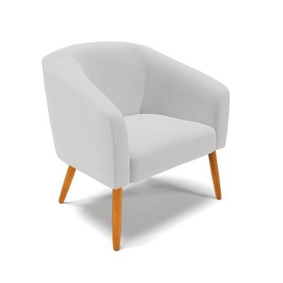 Cadeira Sala De Jantar Pé Palito Castanho Stella Veludo D03 - D\'rossi Cor Cinza