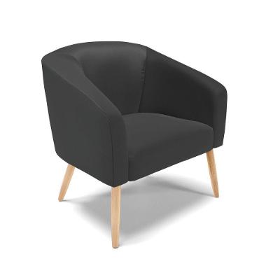Cadeira Sala De Jantar Pé Palito Natural Stella Sintético D03 - D'rossi Cor Preto