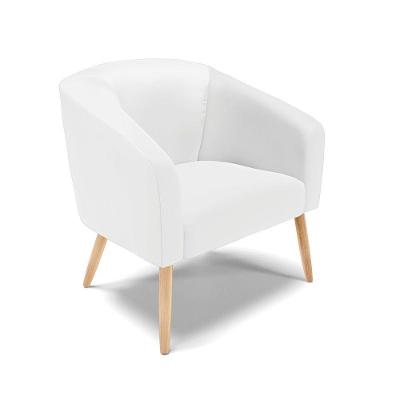 Cadeira Sala De Jantar Pé Palito Natural Stella Sintético D03 - D'rossi Cor Branco